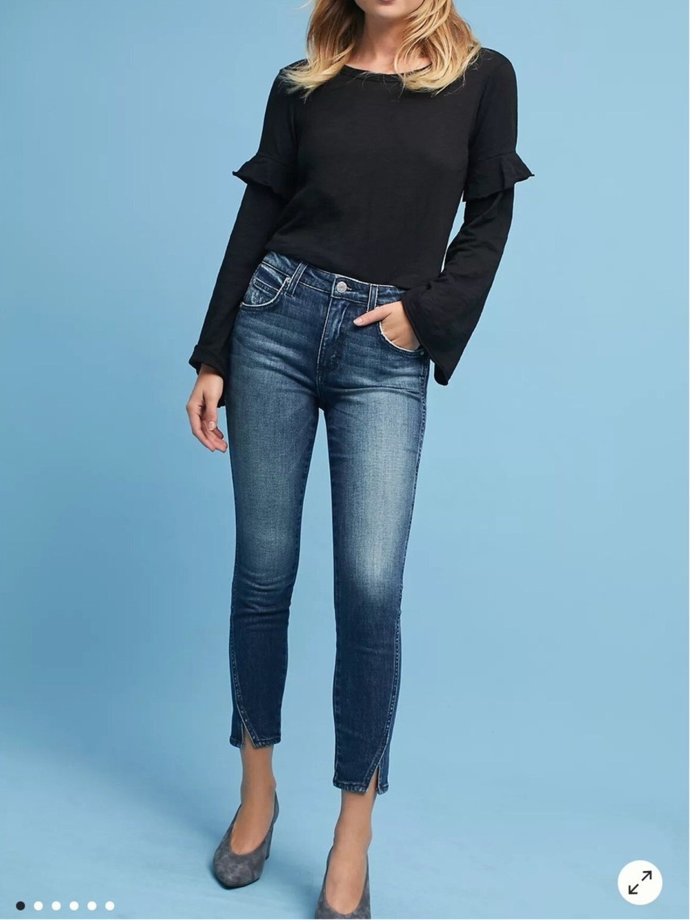 AMO Anthropologie Women’s Twist jeans in True Blue